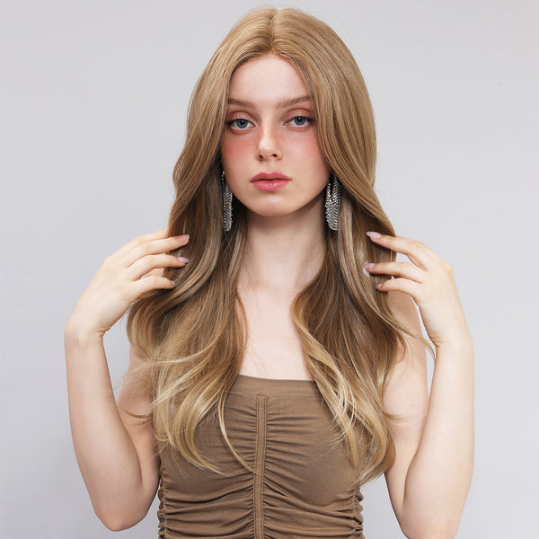 Lillian Gold Loose Wave Lace Front Wig Synthetic Wig SM9013