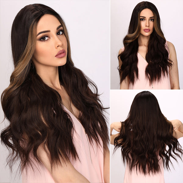 28-inch | Brown Loose Wave without Hair Bangs | SM9234