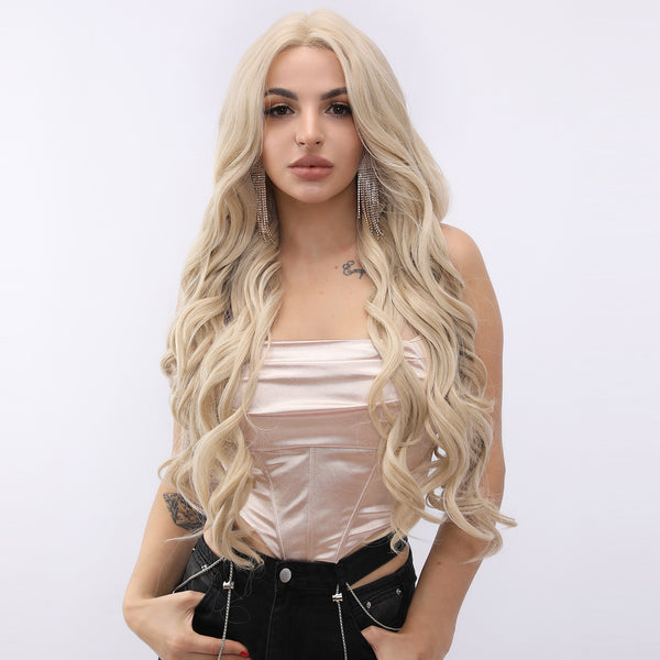 26-inch |Blonde Body Wave T part  Lace Front Wigs | SM9216