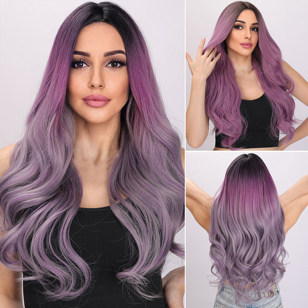 Gemstone | 28-inch | Ombre Purple Loose Wave without Bangs | SM027
