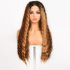 28-inch | Blonde Deep Wave  Curly Hair Lace Front Wigs without Bangs | SM4018