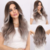 24-inch | Black-gray gradient  Highlight Loose Wave without Hair Bangs | SM474