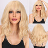16-inch | Gold Loose Wave with Hair Bangs | SM170-2