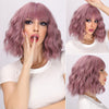 14-inch | Purple Curly Bob with Bangs | SM033