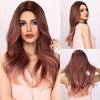 24-inch | Ombre Pink Loose Wave without Bangs | SM8040
