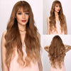30-inch | Ombre Gold Orange Body Wave with Bangs  | SM6040