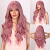 26-inch | Pink Loose Wave with Bangs | SM6124