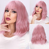 14-inch | Pink Loose Wave with Hair Bangs | SM210-1