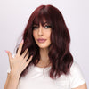 Eliza | Wine Red | Short Bob Curly | Synthetic Wig | 14inch | SM035