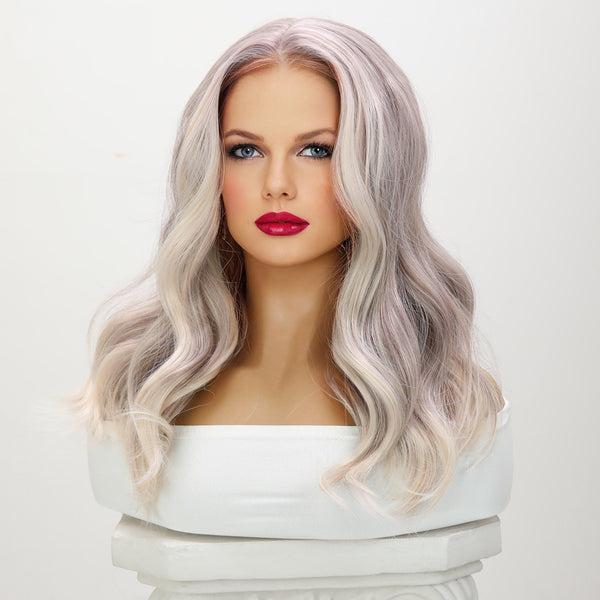 0/16-inch |Light Pink Purple Short Curly hair  Lace Front Wigs | SM9027