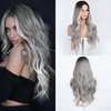 30-inch | Gray Loose Wave without Bangs | Highlight SM1622