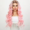 24-inch | Ombre Pink 、 Curly hair  Lace Front Wigs | SM9018
