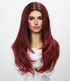 26-inch | Ombre Wine Red Curly hair  Lace Front Wigs | SM9144