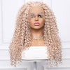26 Inches | Blonde | Daily Style | Curly  Hair without Bangs| Synthetic Lace Front | 13*4 Lace Front | SMW001