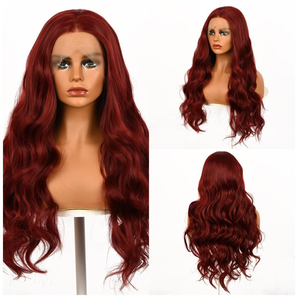 22-inch | Reddish brown Loose Wave without Hair Bangs | SML725