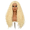 28 Inches | Blonde | Daily Style | Curly  Hair without Bangs | Synthetic Lace Front |SML721